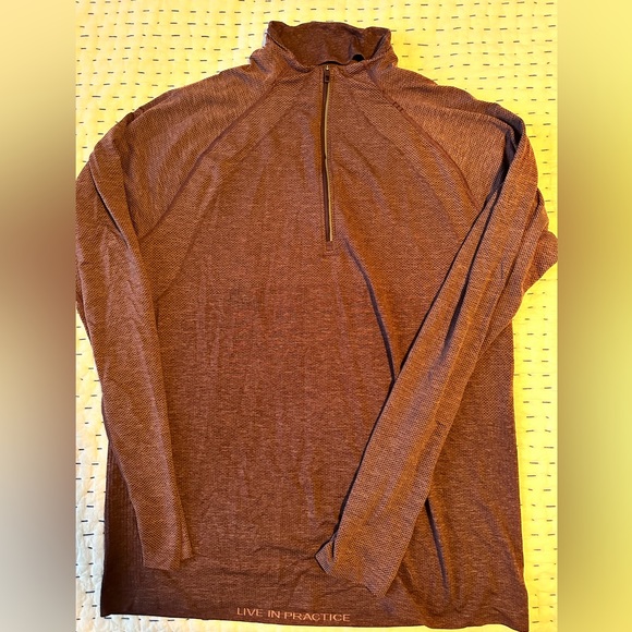 lululemon athletica Other - Men’s Large Lululemon Maroon Metal Tech Midweight Half Zip.